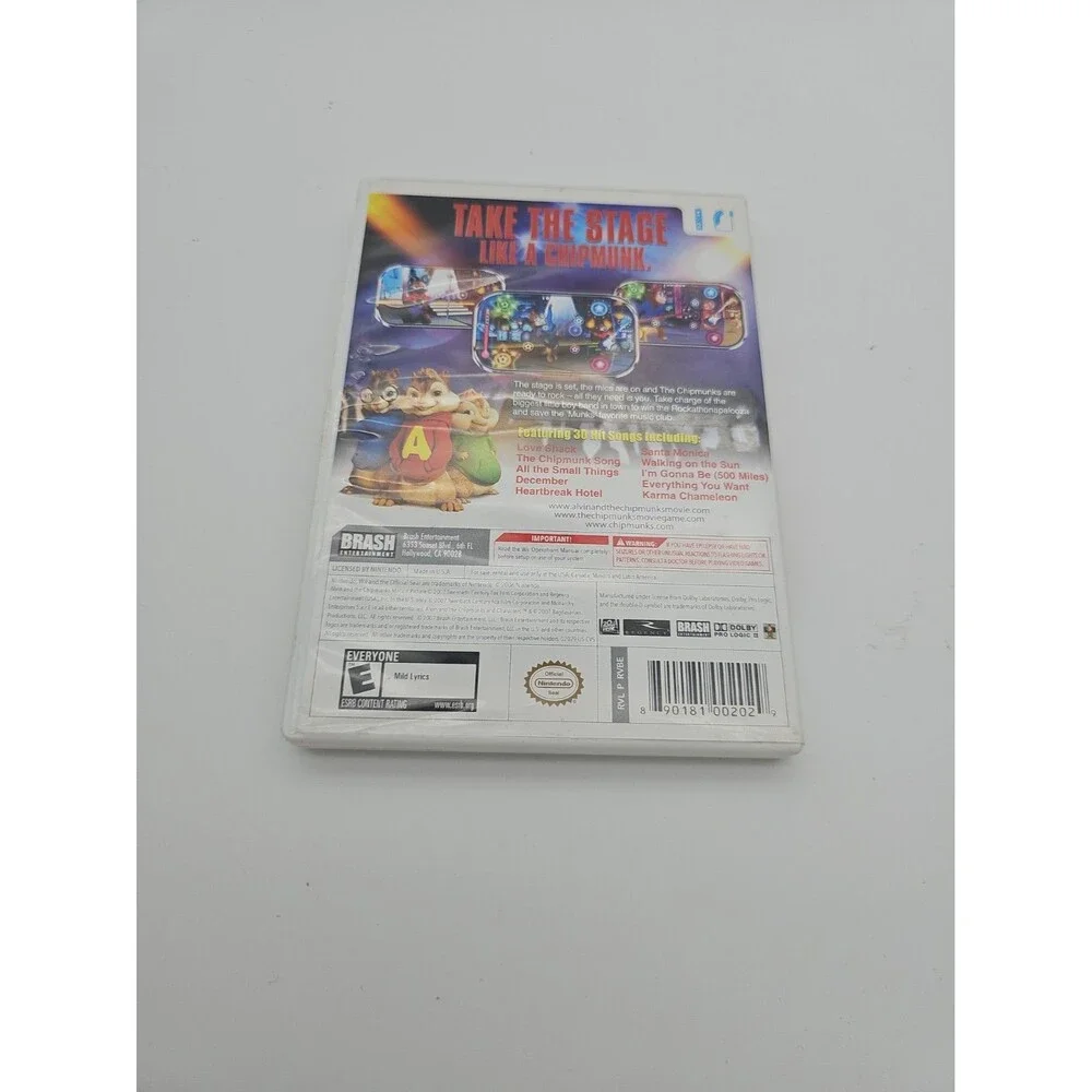 Alvin & The Chipmunks - Nintendo Wii Brand New Factory Sealed Video Game